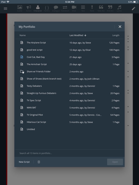 Screenshot #5 pour WriterDuet