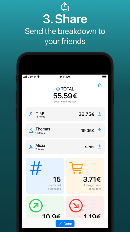 #4. Split! your receipts (iOS) 由: Hugo Queinnec