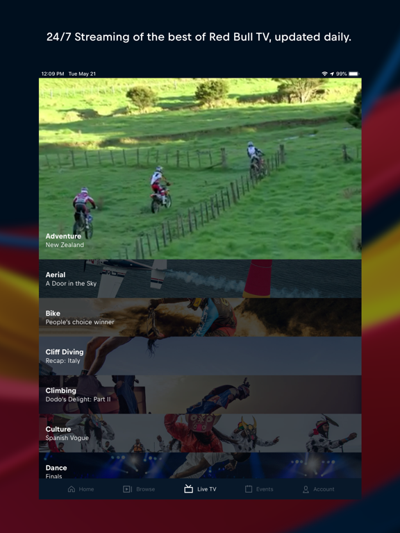 Screenshot #6 pour Red Bull TV : sport en direct