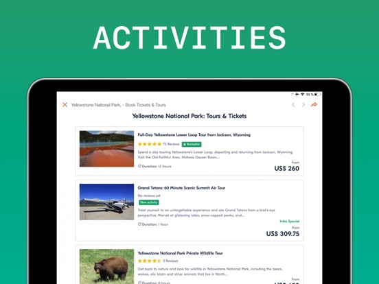 Yellowstone National Park iPad screenshot 6 - Education app