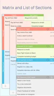 focus matrix – task manager iphone screenshot 2