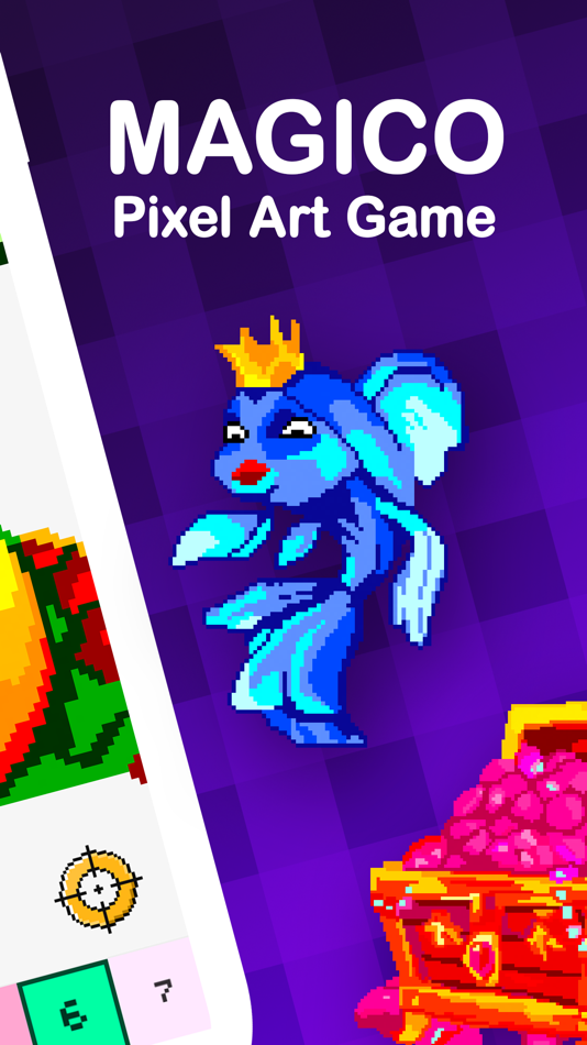 #2. Magico: Fun Pixel Art Coloring (iOS) 由: Vadim Gladkikh
