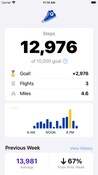 Duffy - Steps Complication Screenshot