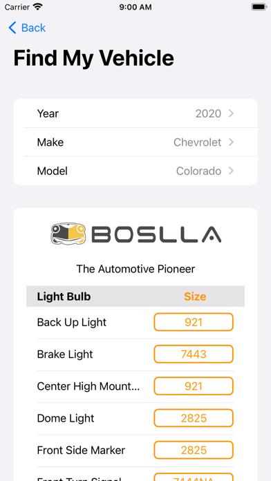 Auto Bulb Finder Screenshot