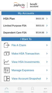 paylocity benefit account iphone screenshot 4