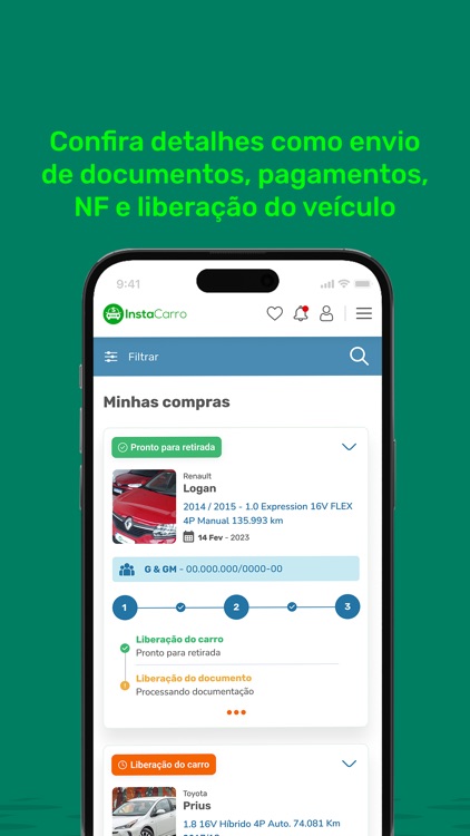InstaCarro - Lojista