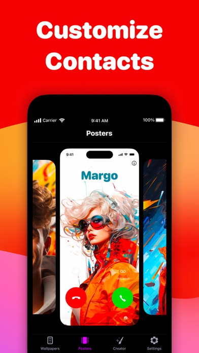 Contact Poster Screen Maker 17 Screenshot
