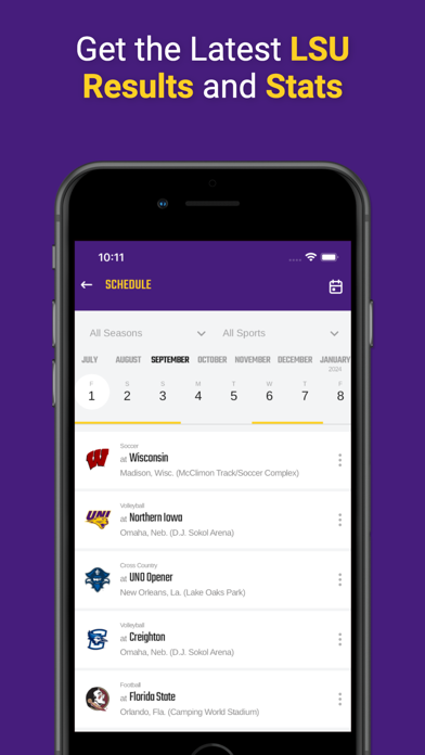 LSU Sports Mobile Screenshot