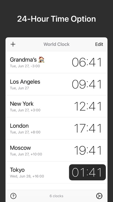World Clock Widgets Screenshot