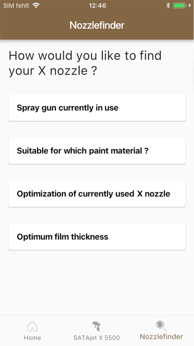 Nozzle Finder Screenshot