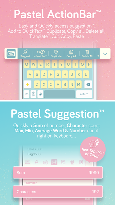 Pastel Keyboard Themes Color Screenshot