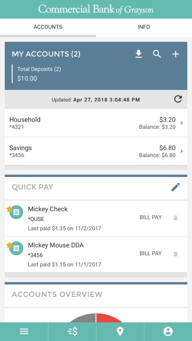 Commercial Bank of Grayson Screenshot