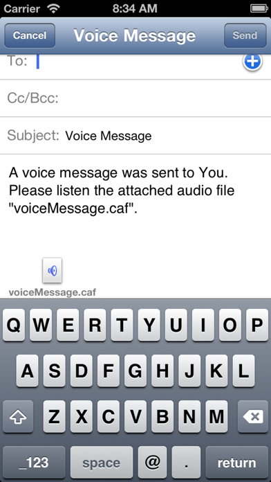 Screenshot #2 pour voiceMessage PRO