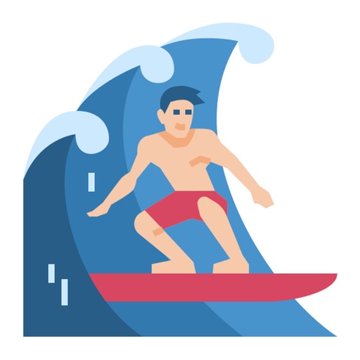 Surfing Stickers App icon