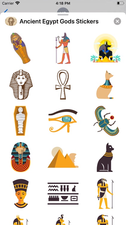 Ancient Egypt Gods Stickers