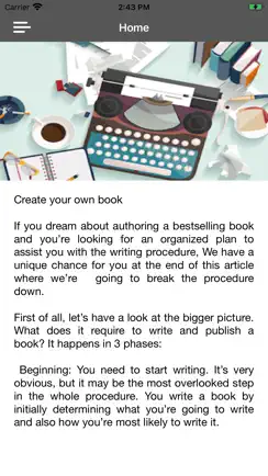 Write a Book: New Writer Guide iPhone image 1