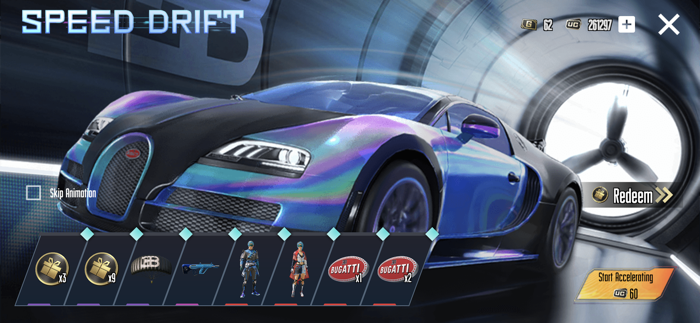 Crate simulator for PUBGM