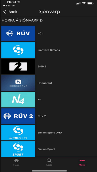 NovaTV sjónvarp Screenshot