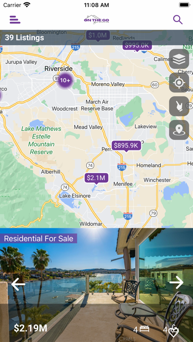 On The GO-Real Estate Screenshot