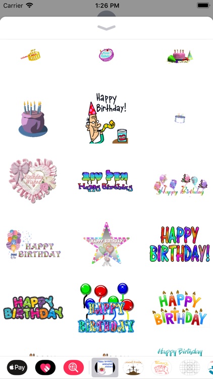 birthday animated stickers