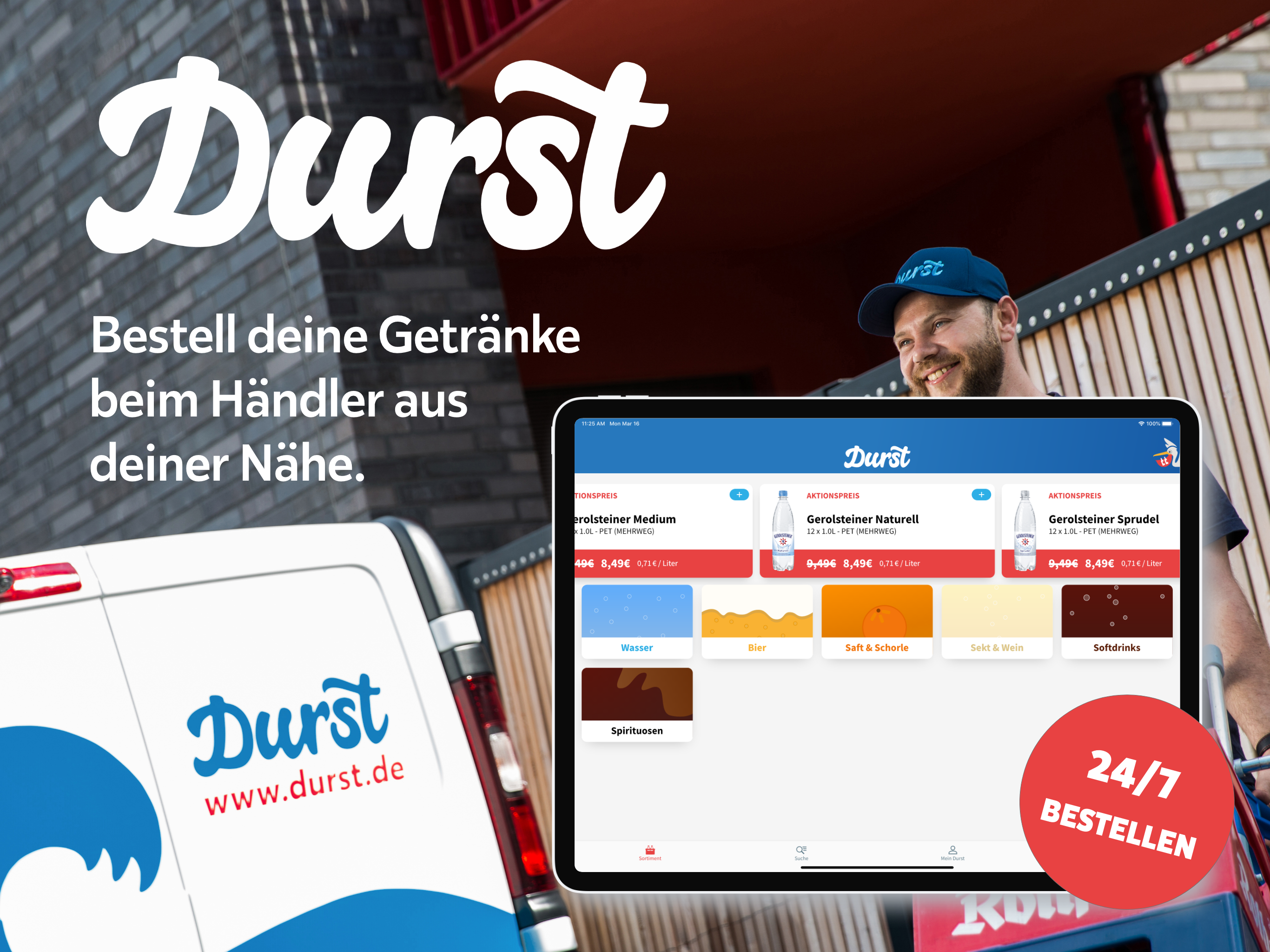 Durst: Deine Getränke per App