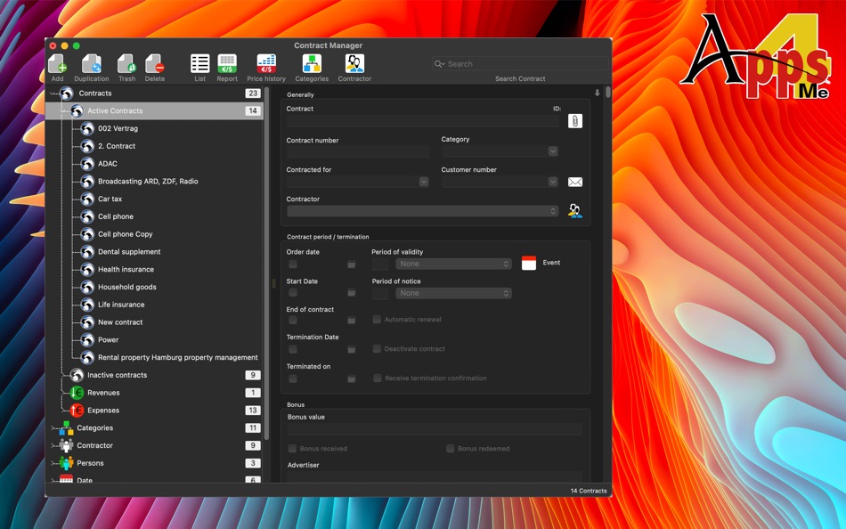 Contract Manager - 5.5.0 - (macOS)