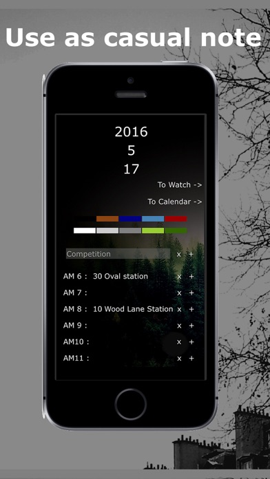 Calendar app *DeepBlack Screenshot