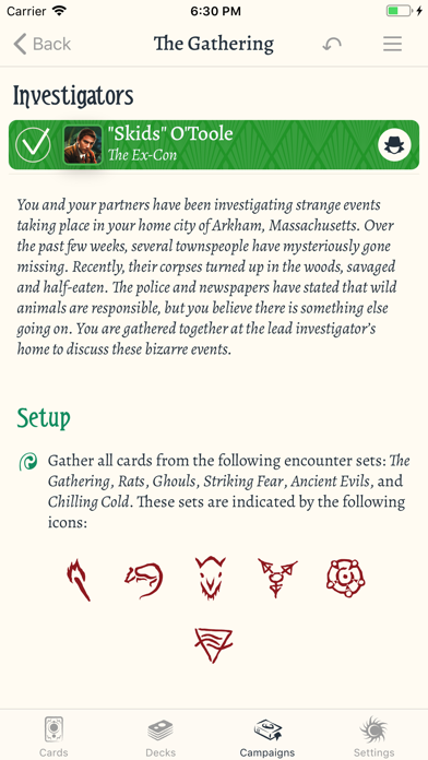 Screenshot #2 pour Arkham Cards