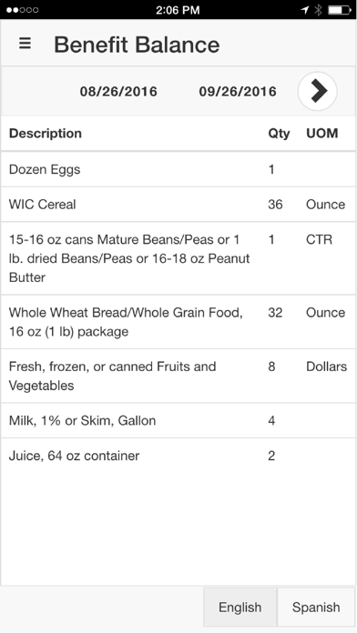 Wisconsin MyWIC Screenshot