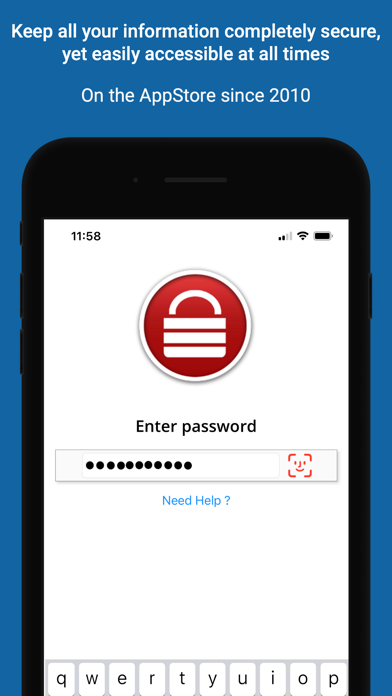 Password Safe - iPassSafe . Screenshot