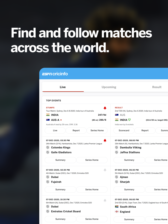 ESPNcricinfo - Cricket Scores