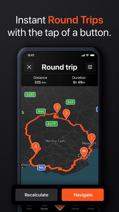 Detecht - Motorcycle App & GPS Screenshot