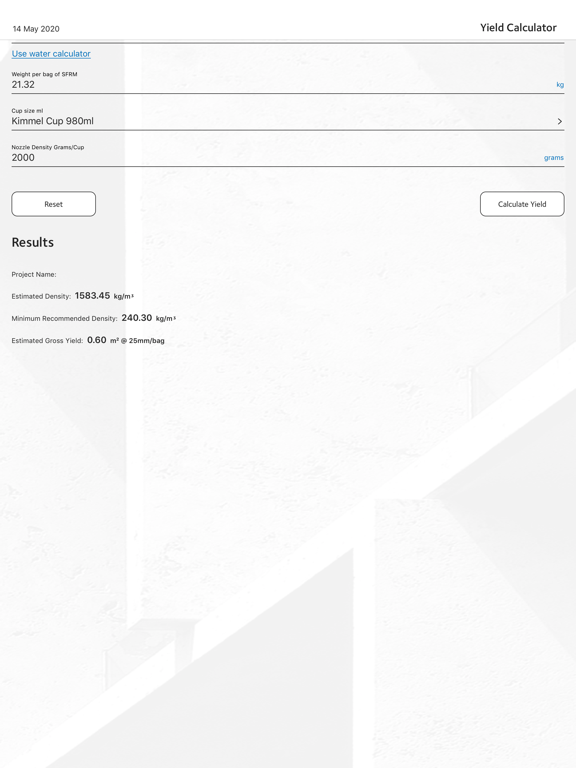 Monokote® Yield Calc iPad screenshot 7 - Business app