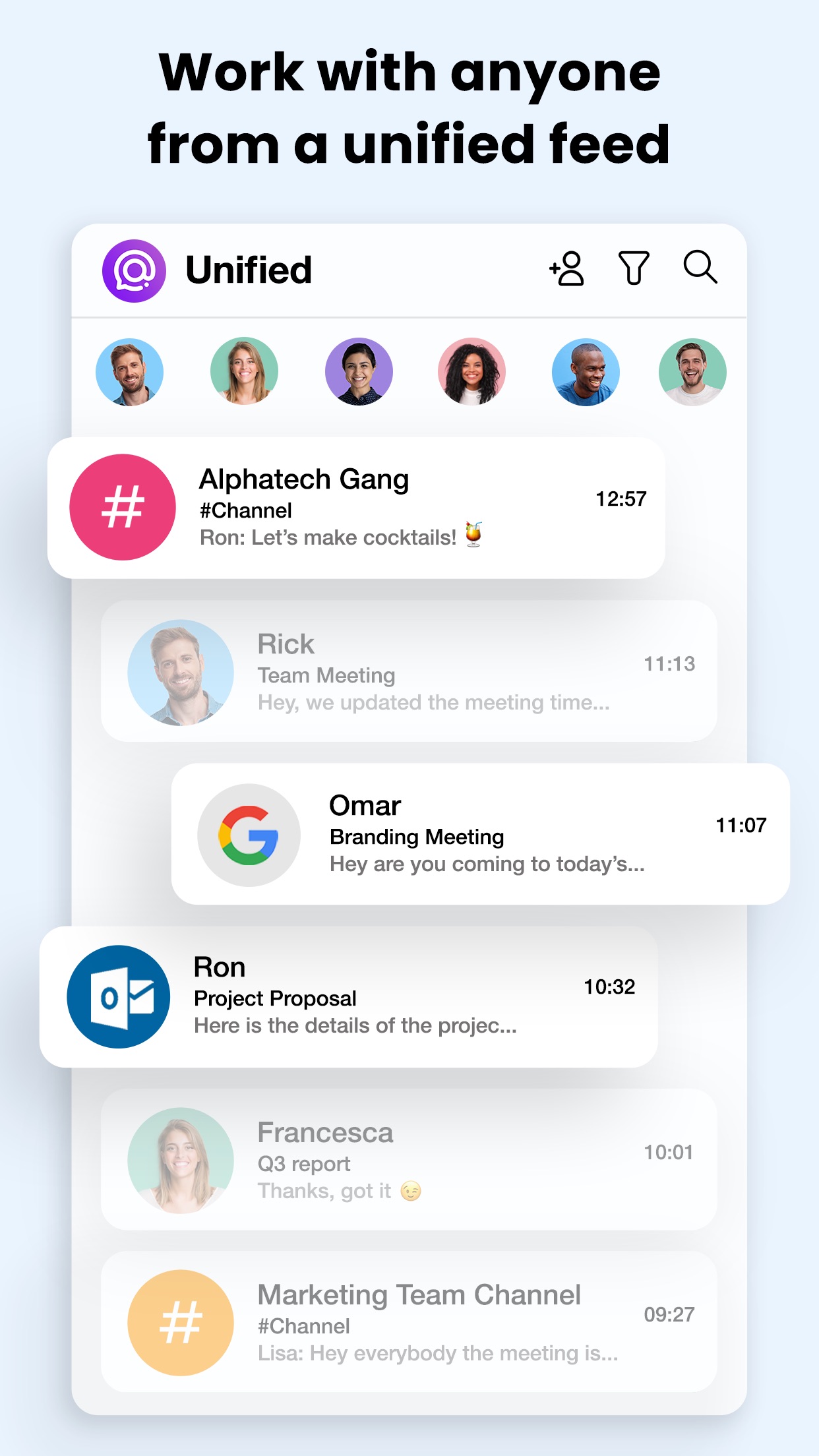 Screenshot do app Spike: Email & Team Chat