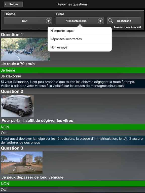 Quiz Code de la Route iPad screenshot 5 - Education app