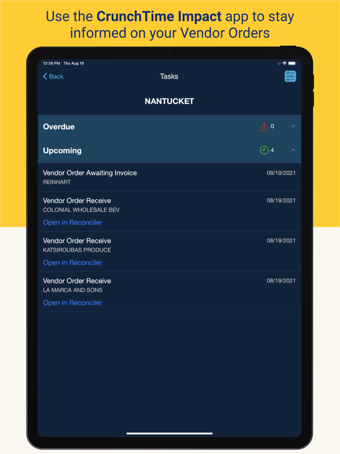 Crunchtime Reconciler