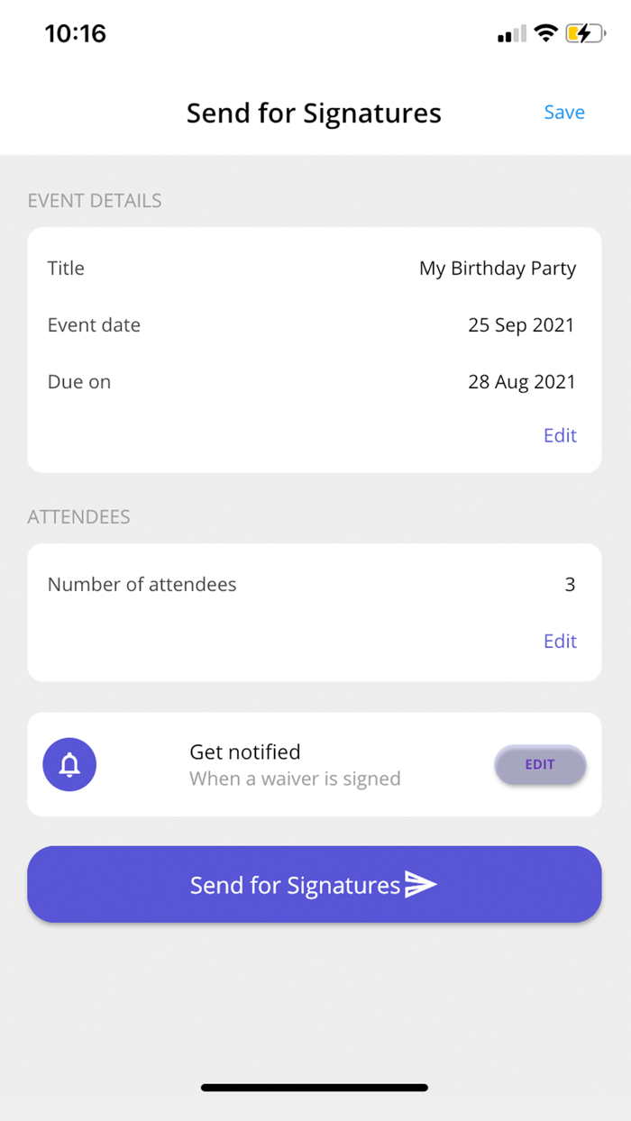 The Peace of Mind App