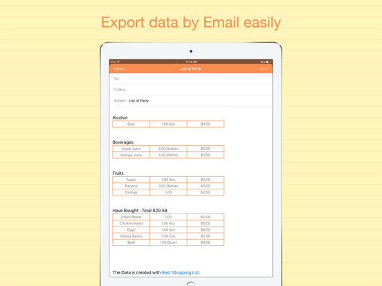 Best Shopping List Pro: To-do iPad screenshot 5 - Productivity app