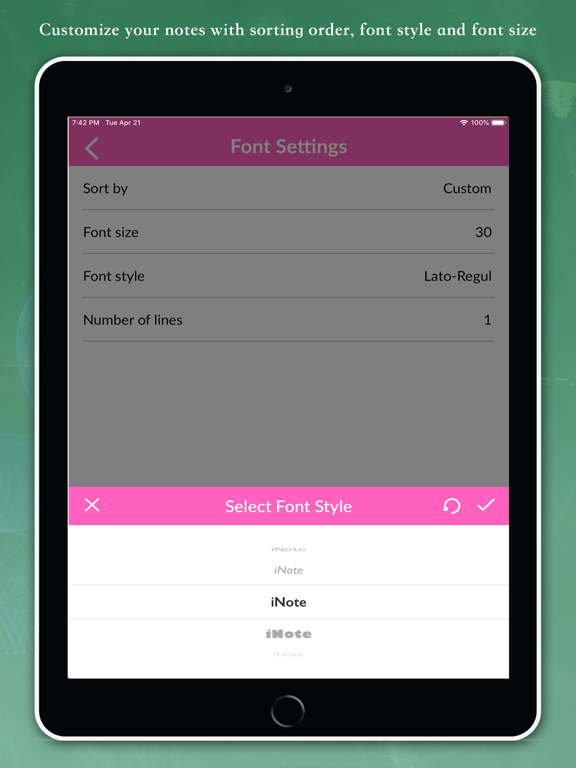 iNote - Notepad++ iPad screenshot