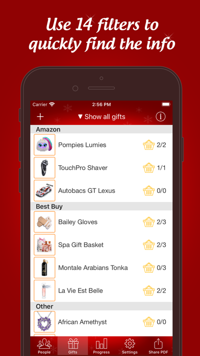 The Christmas Gift List Pro Screenshot