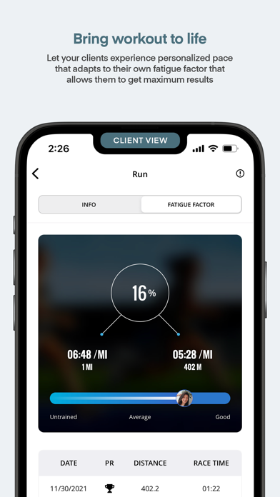 Metron Fitness Screenshot