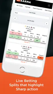 bet karma: sports betting iphone screenshot 4