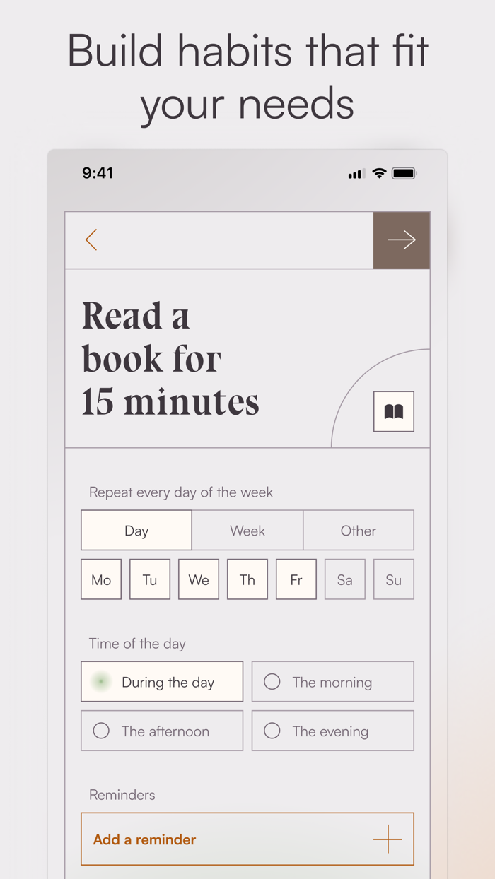 Habitudes Daily habit tracker