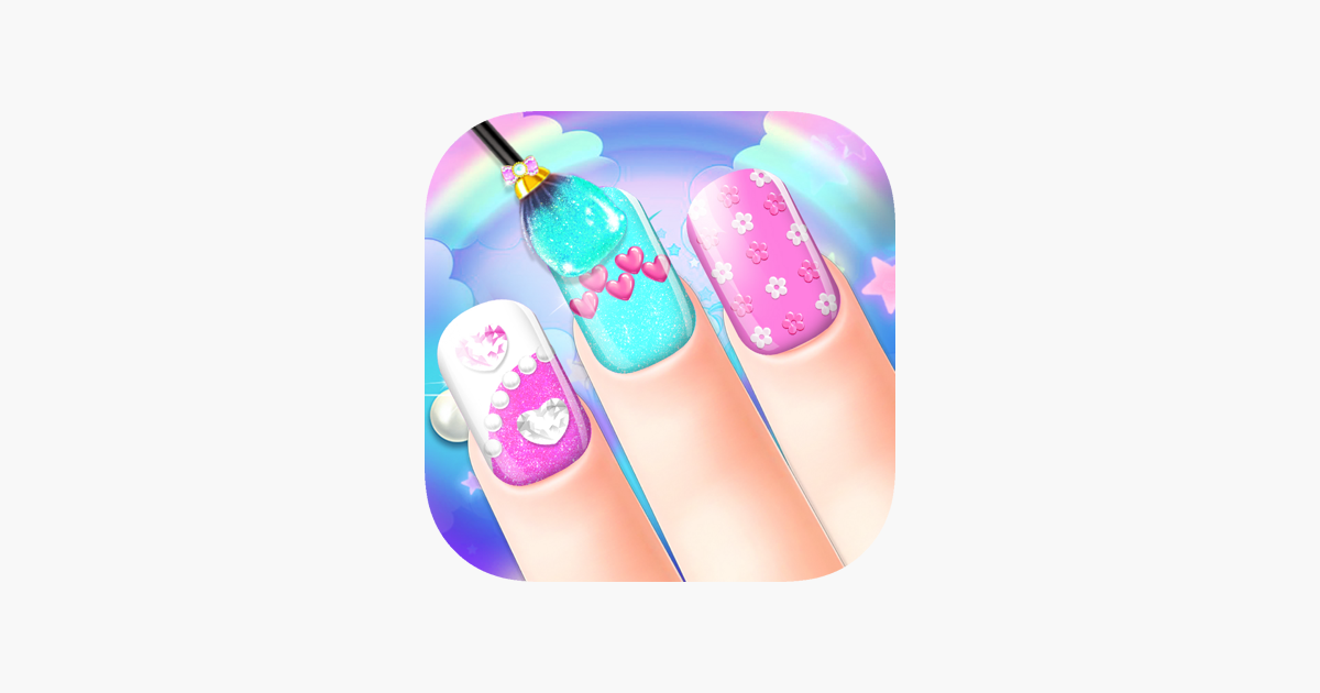 Jogo de pintar unhas salão de beleza 3D versão móvel andróide iOS