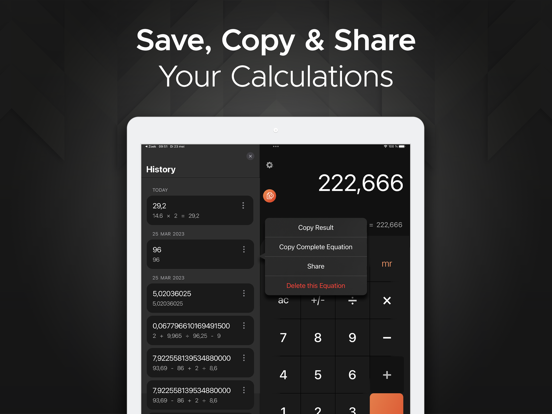 Screenshot #6 pour Scientific Calculator for iPad
