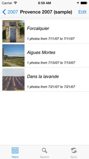 myPhotoArchive screenshot 1