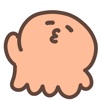 cutee octopus sticker icon