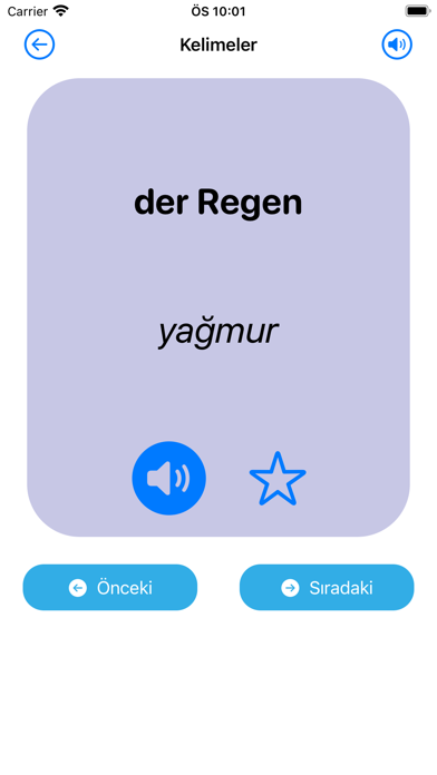Almanca Yaygın Kelimeler Screenshot