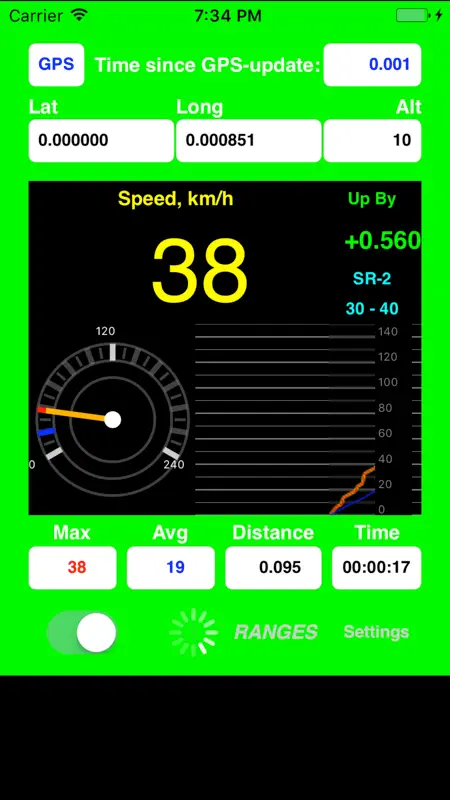 AudibleSpeed GPS Speed Monitor screenshot 1 of 5