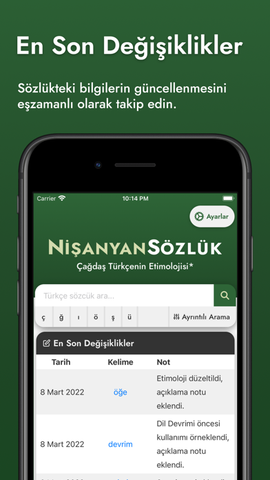 Nişanyan Sözlük Screenshot